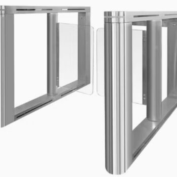 Swing flap barrier with 800mm passage space